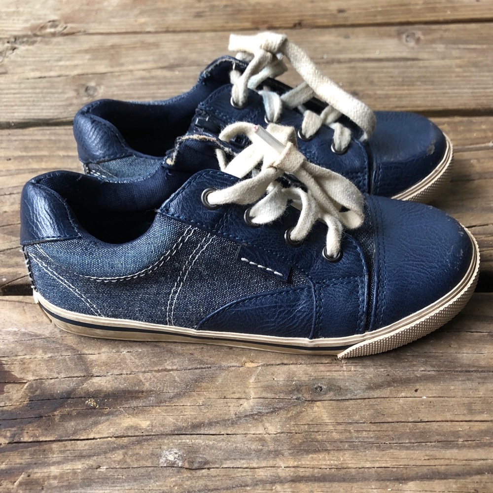 Toddler Cole Haan + Nike linen & leather sneaker